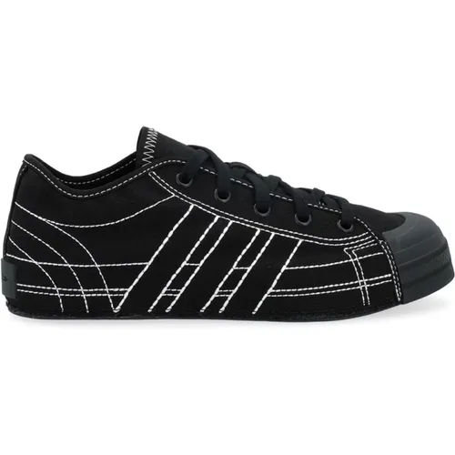 Schwarze Low-Top Sneakers , Herren, Größe: 44 EU - Y-3 - Modalova