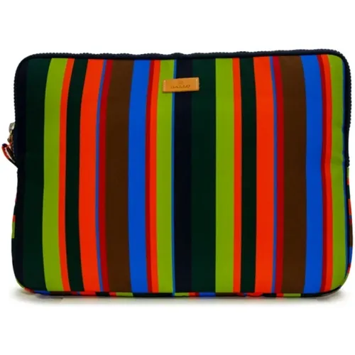Multicolored Striped Laptop Bag , male, Sizes: ONE SIZE - Gallo - Modalova