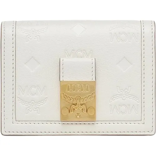 Leather Wallet with Laurel Lock , female, Sizes: ONE SIZE - MCM - Modalova