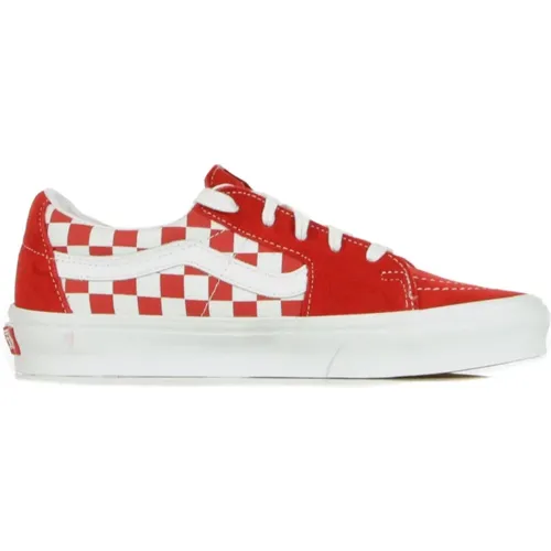 Niedrige Racing Checkerboard Schuhe , Herren, Größe: 46 EU - Vans - Modalova