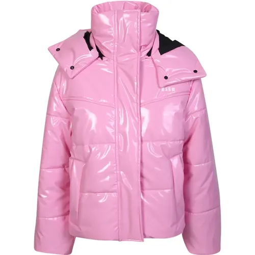 Padded Jacket with Detachable Hood , female, Sizes: 2XS - Msgm - Modalova