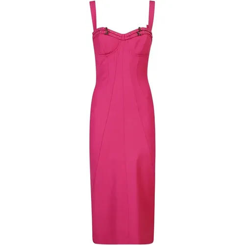 Fuchsia Dress Aw24 Elegant Trendy , female, Sizes: S, 2XS, XS - Versace Jeans Couture - Modalova