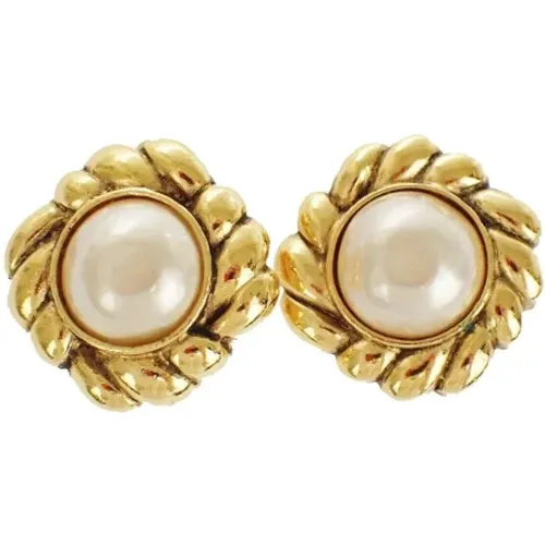 Pre-owned Metal earrings , female, Sizes: ONE SIZE - Chanel Vintage - Modalova