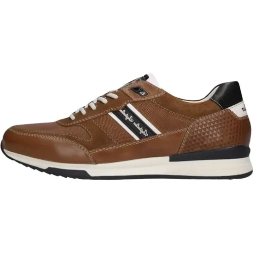 Niedrige Sneakers Filmon Cognac Wildleder Schwarz , Herren, Größe: 41 EU - Australian - Modalova