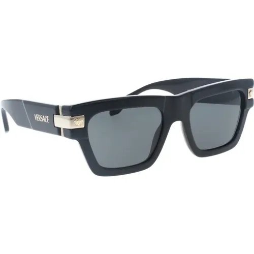 Stilvolle Sonnenbrille Schwarzer Rahmen - Versace - Modalova