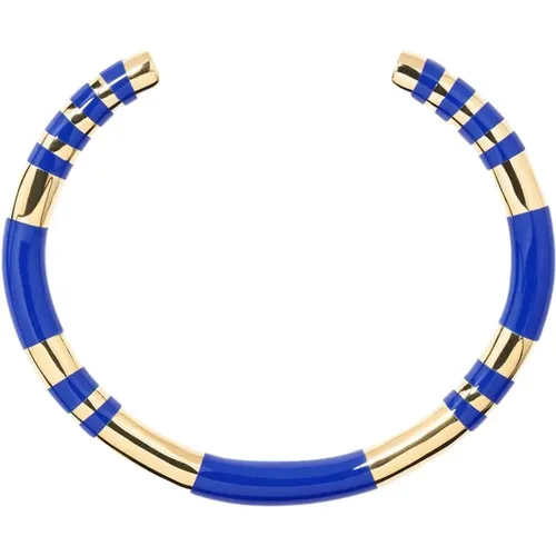 Positano resin and gold plated bangle bracelet , female, Sizes: ONE SIZE - Aurélie Bidermann - Modalova