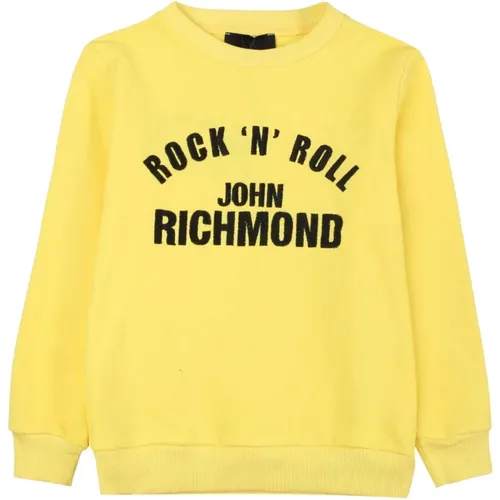 Sweatshirt mit kontrastierendem Logo für Jungen,Sweatshirt mit kontrastierendem Logo - John Richmond - Modalova