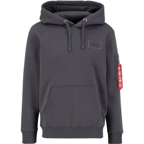 Stylischer Hoodie mit funktionalem Design , Herren, Größe: M - alpha industries - Modalova