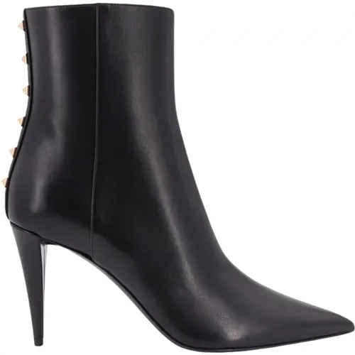 Elegant Leather Boots for Women , female, Sizes: 2 UK, 3 UK, 7 UK, 5 UK, 6 UK - Valentino Garavani - Modalova