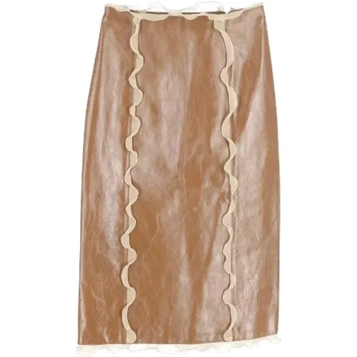 Pre-owned Leather bottoms , female, Sizes: L - Fendi Vintage - Modalova