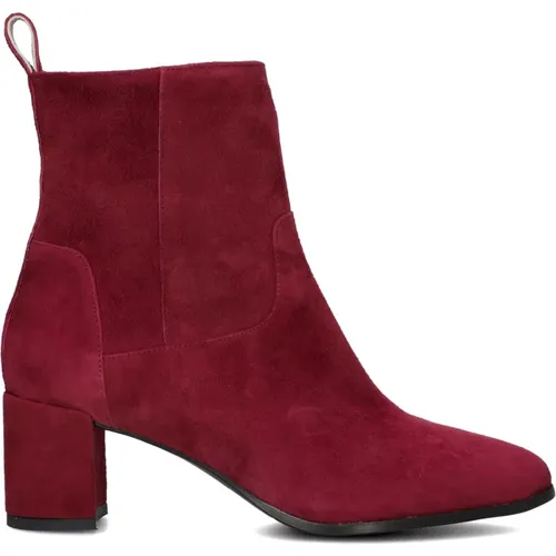 Rote Wildleder Stiefeletten 8543 , Damen, Größe: 42 EU - Lina Locchi - Modalova