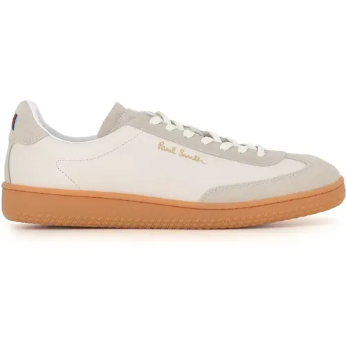 Weiße Ledersneaker mit Signature Stripe - PS By Paul Smith - Modalova