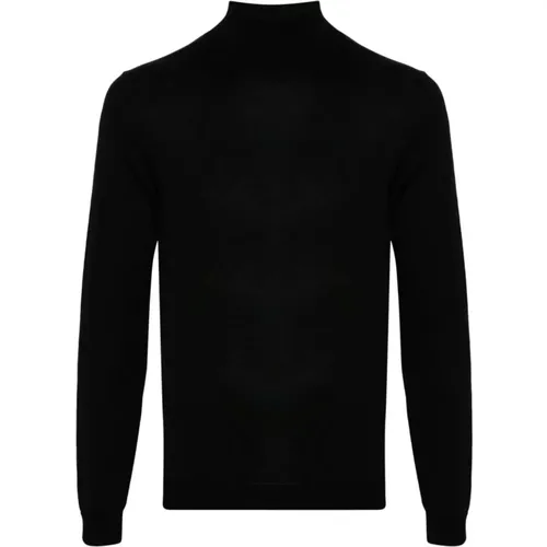 Schwarze Pullover Kollektion , Herren, Größe: XL - Roberto Collina - Modalova