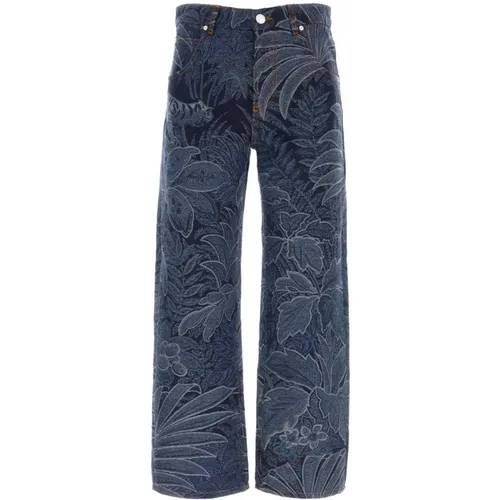 Stylische Bestickte Denim Jeans , Herren, Größe: W33 - ETRO - Modalova