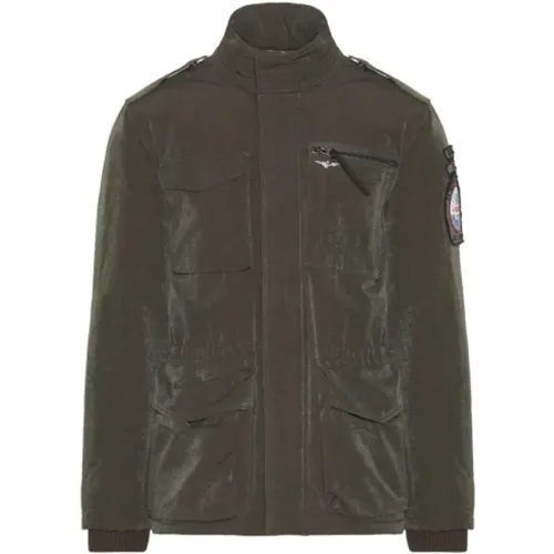 Gepolsterte Baumwollmischung Safari Jacke , Herren, Größe: 4XL - aeronautica militare - Modalova