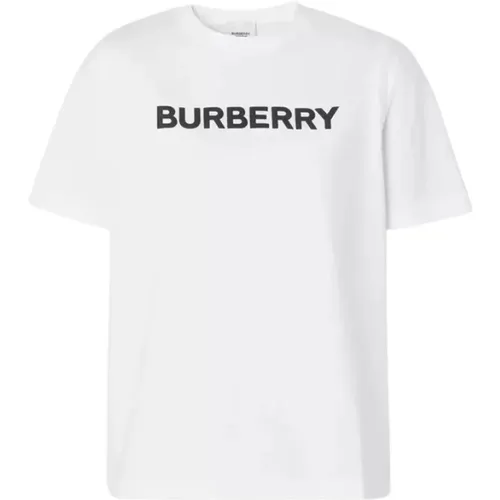 Womens Logo Print T-Shirt , female, Sizes: XS, 2XS, M, S - Burberry - Modalova