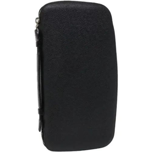 Gebrauchte schwarze Leder-Reisetasche - Louis Vuitton Vintage - Modalova
