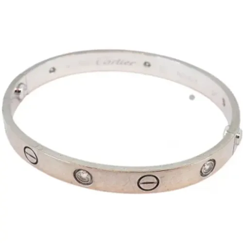 Pre-owned White Gold bracelets , female, Sizes: ONE SIZE - Cartier Vintage - Modalova