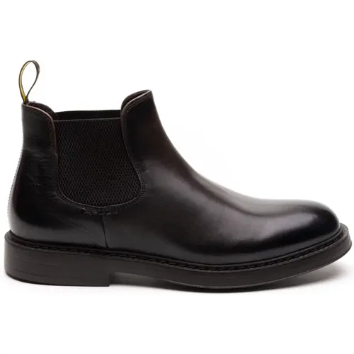 Dunkelbraune flache Schuhe Chelsea Boot , Herren, Größe: 42 1/2 EU - Doucal's - Modalova