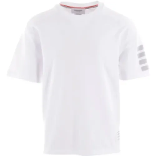 T-shirts and Polos with 4bar Sleeve Detail , male, Sizes: 2XL, L, XL, M - Thom Browne - Modalova