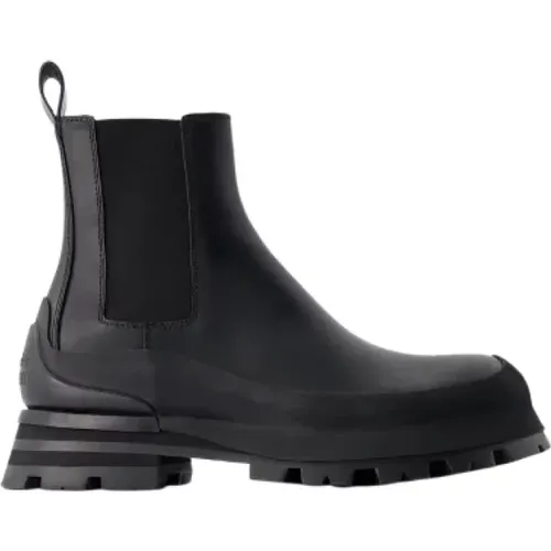 Leather boots , male, Sizes: 9 UK, 7 UK, 10 UK, 10 1/2 UK, 5 UK, 8 UK - alexander mcqueen - Modalova