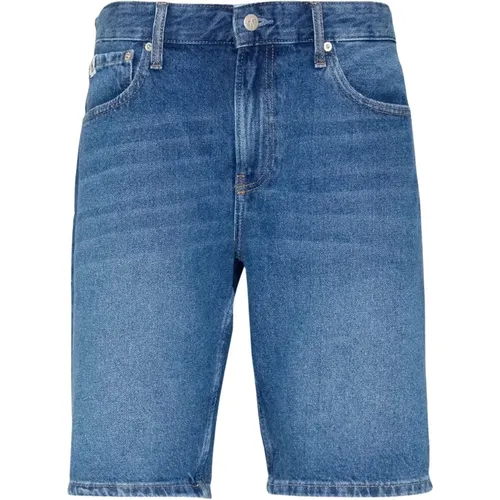 Regular Denim Medio Bermuda Shorts , male, Sizes: W30 - Calvin Klein - Modalova