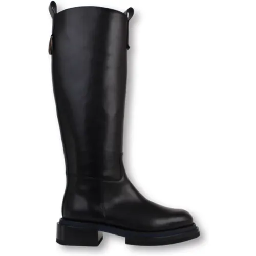 Stylish High Boot in Leather , female, Sizes: 8 UK - Pertini - Modalova