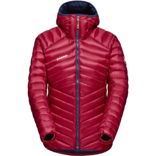 Rote Delta Jacke mit Kapuze , Herren, Größe: M - mammut - Modalova