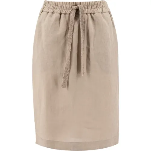 Women`s Clothing Skirts Dark Ss23 , female, Sizes: S - Le Tricot Perugia - Modalova