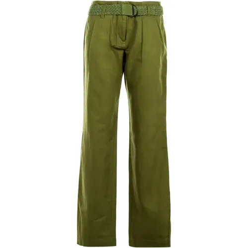 Grüne Sommer Damen Hose , Herren, Größe: 2XS - Tommy Hilfiger - Modalova