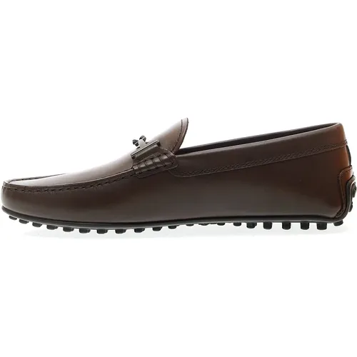 Mens Shoes Loafer Marrone Ss24 , male, Sizes: 6 1/2 UK, 6 UK, 10 UK, 8 UK, 9 1/2 UK, 7 1/2 UK, 7 UK - TOD'S - Modalova
