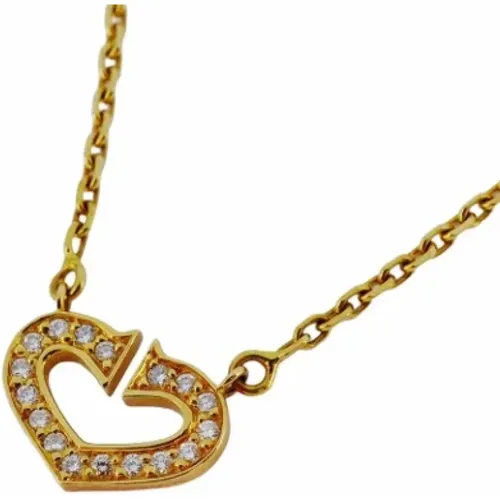 Pre-owned Rose Gold necklaces , female, Sizes: ONE SIZE - Cartier Vintage - Modalova