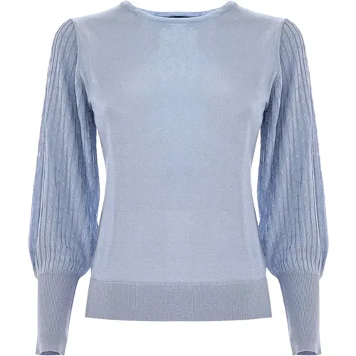 Bischofsärmel Strickpullover , Damen, Größe: M - Kocca - Modalova