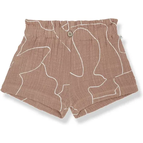 Braune Baumwollshorts Elastischer Bund - 1 + IN THE FAMILY - Modalova