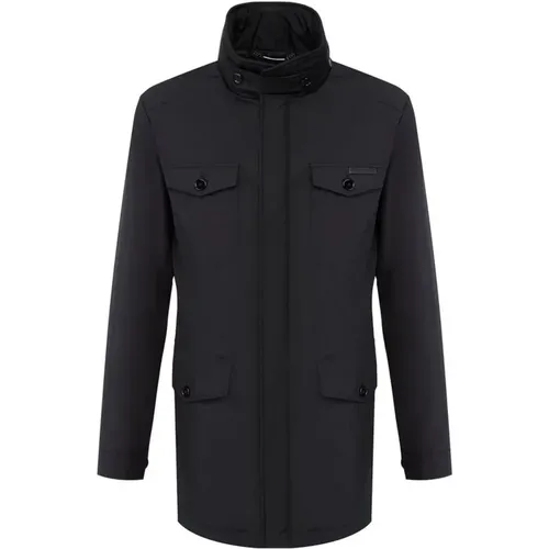 Dark Technical Fabric Coat , male, Sizes: S, L, 2XL, M - Dolce & Gabbana - Modalova