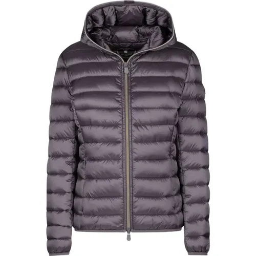Short Down Jacket Donna Alexis Satin , female, Sizes: XL - Save The Duck - Modalova