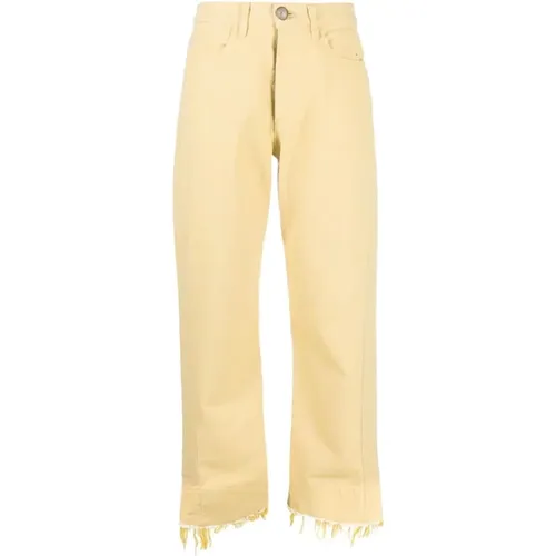Elegant Gold Trousers for Women , female, Sizes: XS, S, 2XS - Jil Sander - Modalova