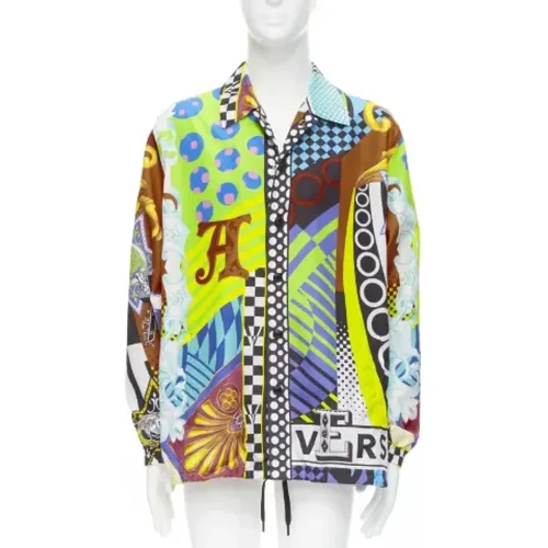 Pre-owned Nylon outerwear , female, Sizes: L - Versace Pre-owned - Modalova