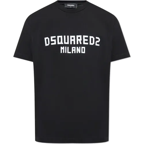 T-shirt with printed logo , male, Sizes: S, 3XL, L, 2XL, M, XL - Dsquared2 - Modalova