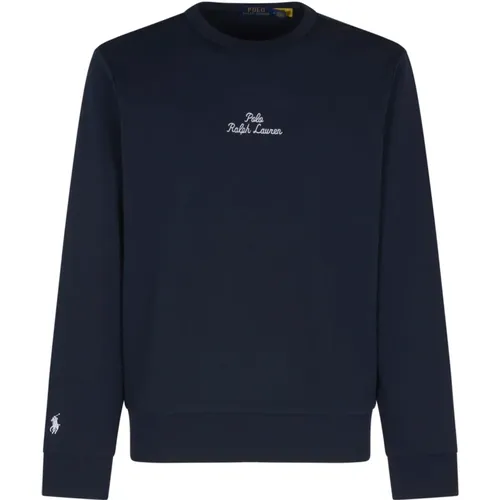 Blauer Pullover Sweatshirt-Look , Herren, Größe: M - Polo Ralph Lauren - Modalova