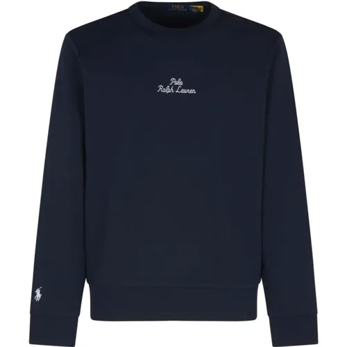 Blauer Pullover Sweatshirt-Look , Herren, Größe: L - Polo Ralph Lauren - Modalova