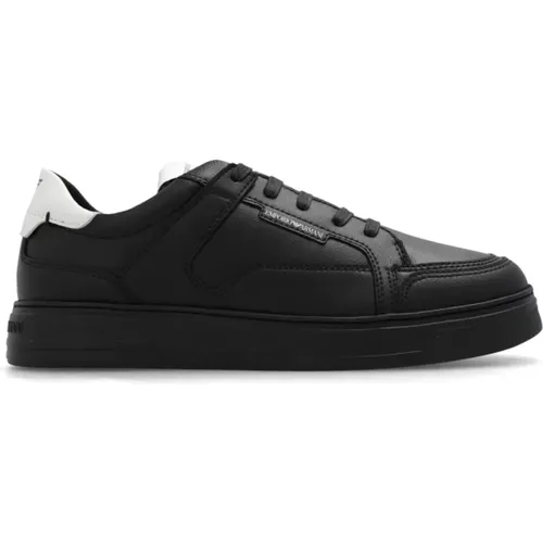 Sneakers mit Logo , Herren, Größe: 43 1/2 EU - Emporio Armani - Modalova