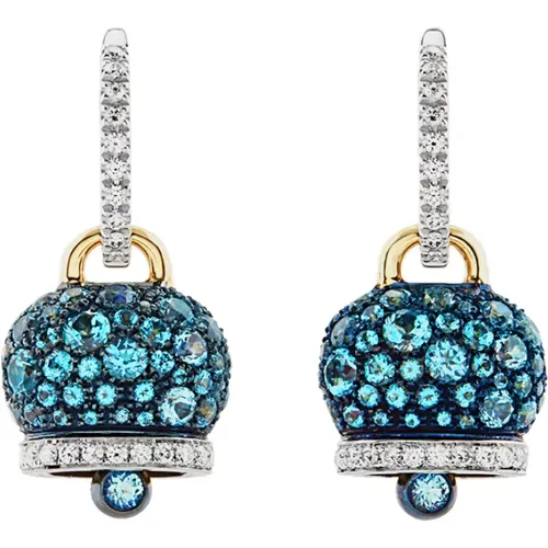 Bell Earrings in Gold with 0.58 CT Diamond , female, Sizes: ONE SIZE - Chantecler - Modalova