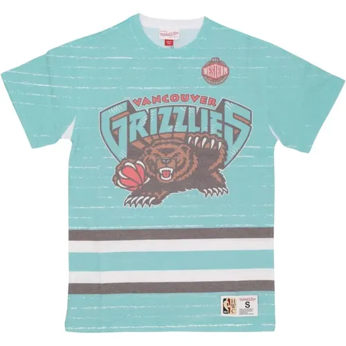 NBA Jumbotron 3.0 Sublimated Tee , Herren, Größe: S - Mitchell & Ness - Modalova