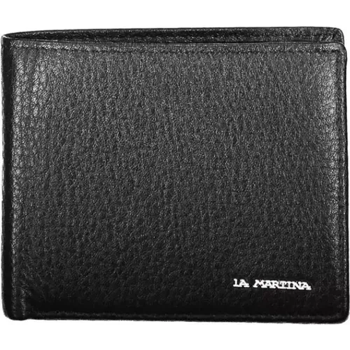 Elegant Leather Wallet with Two Compartments , male, Sizes: ONE SIZE - LA MARTINA - Modalova