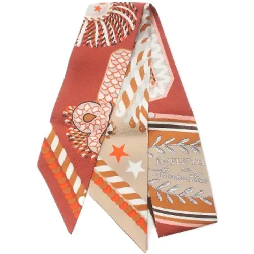 Pre-owned Canvas scarves , female, Sizes: ONE SIZE - Hermès Vintage - Modalova