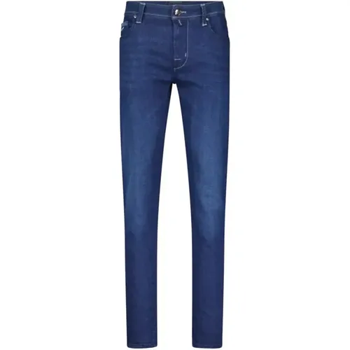 Leonardo Zip Slim-Fit Jeans , male, Sizes: W37, W32, W40 - Tramarossa - Modalova