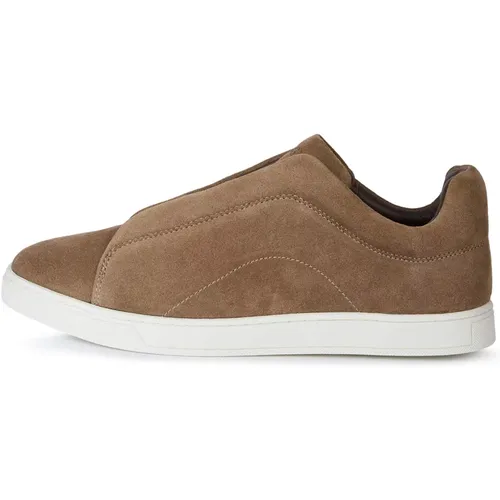 Wildleder Ledersneakers , Herren, Größe: 42 EU - Boggi Milano - Modalova