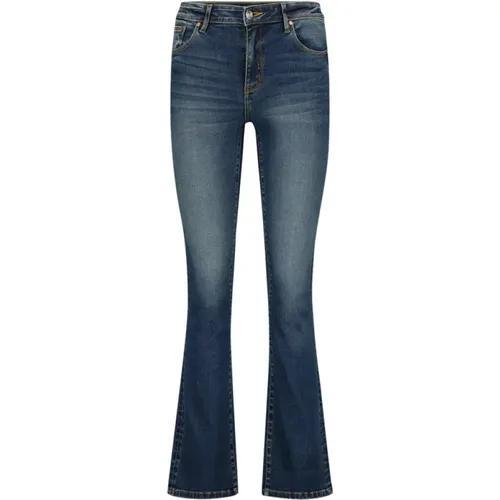 Bootcut-Jeans mit hoher Taille , Damen, Größe: W25 - Raizzed - Modalova