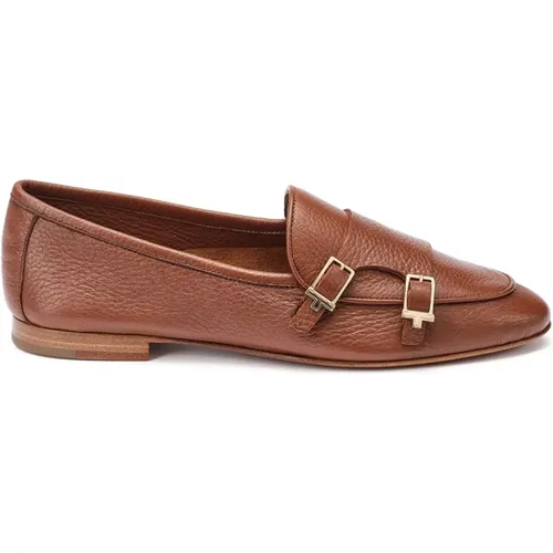 Elegant Double Buckle Loafer - Testoni - Modalova